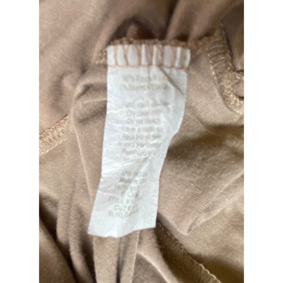 Fashion Nova Tan XL Twist Front Crop Top High Waist Flared Pants Set SEXY CASUAL - Picture 7 of 9